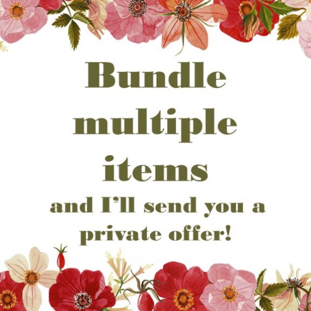 Bundle multiple items for a private offer!